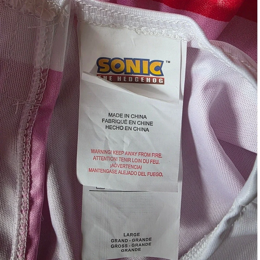 Rubies Sonic the Hedgehog Amy Rose Kids Halloween Costume Large 10-12 - Picture 4 of 9